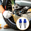 Motorcycle 2 x Metal Blue Fork Air Bleeder Valve M4x0.7