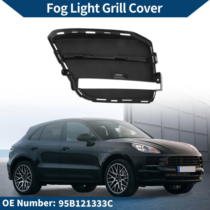 Porsche Macan Black 1 Pc Car Front Left Fog Light Grill
