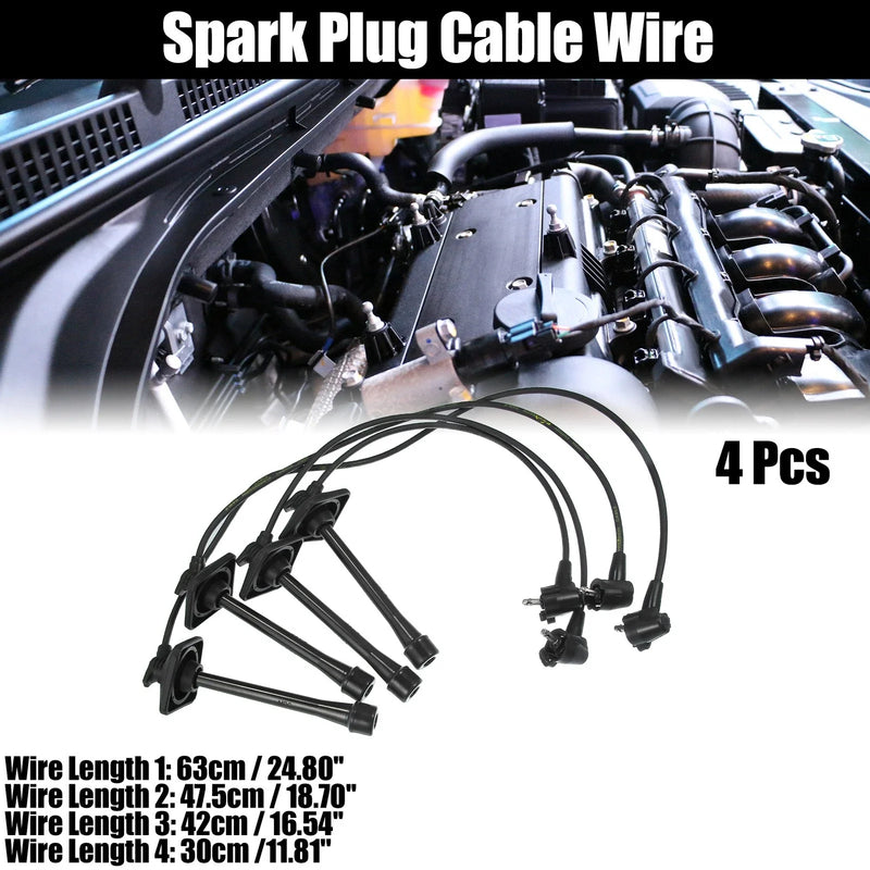 Toyota Camry DLX, LE, XLE 2.2L L4 4pcs Spark Plug Ignition Wire
