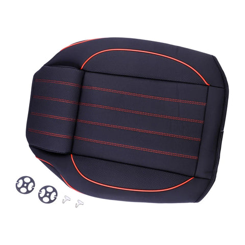 Universal Fit Sedan 5D Black Car Leather Front Seat Cushion Covers