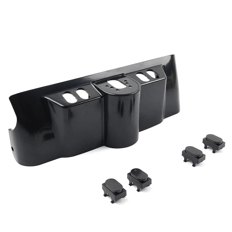 Harley Electra Glide Unpainted Black Inner Fairing Switch Caps (1996-2013)
