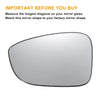 Honda Accord Left Side White Mirror Glass w/ Back Non-heated (2018-2022)