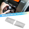 Mercedes-Benz  - 2 x ABS Silver Tone Multimedia Radio Button Cover Sticker