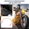 Motorcycle 60cm 10mm Motorcycle Hydraulic Brake Line Hose Pipe 28° Orange