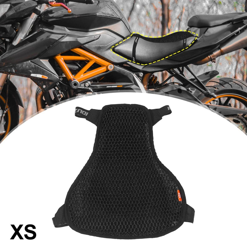 39x32.5cm / XS / Motorcycle Seat Cover Breathable Double Layer 3D Mesh Black