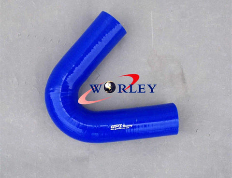 Car Black Silicone 135° Elbow Hose Intercooler Turbo Pipe 76mm