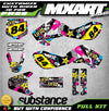 Kawasaki KX 65 (2000-2022) Stickers Custom Decal Kit RUSH Style