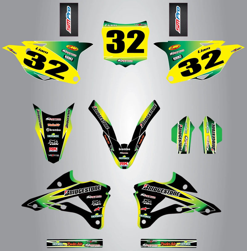 Kawasaki KX 85 - Sunrise Style Stickers Custom Graphics (2014-2021)