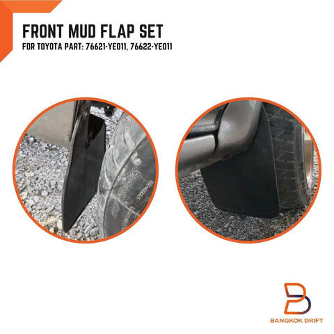 Toyota Hilux 2WD Front Rubber Mud Flap Splash Guard (1997-2004)