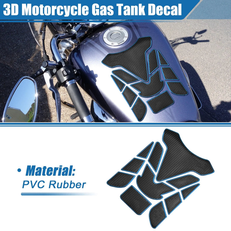Motorcycle 1 Pcs / 7.68x5.63 / Universal 3D Motorcycle Gas Tank Decal