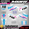 Yamaha TTR 110 Custom Graphic Kit Decals Stickers