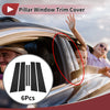 Nissan Altima (2019-2023) Black 6 Pcs Car Door Pillar Window Trim