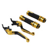 Speed Triple R Gold Extendable Brake Clutch Levers & Handlebar Grips (2011-2015)