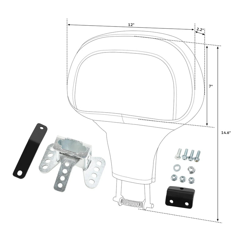 Harley Touring Street Electra Glide Driver Backrest Pad (1988-2023)
