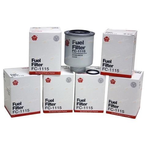 Toyota Landcruiser 4.2L 1HZ Diesel 6 x Fuel Filter