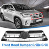 Toyota Highlander (2017-2019) Black Front Upper Hood Bumper Grille