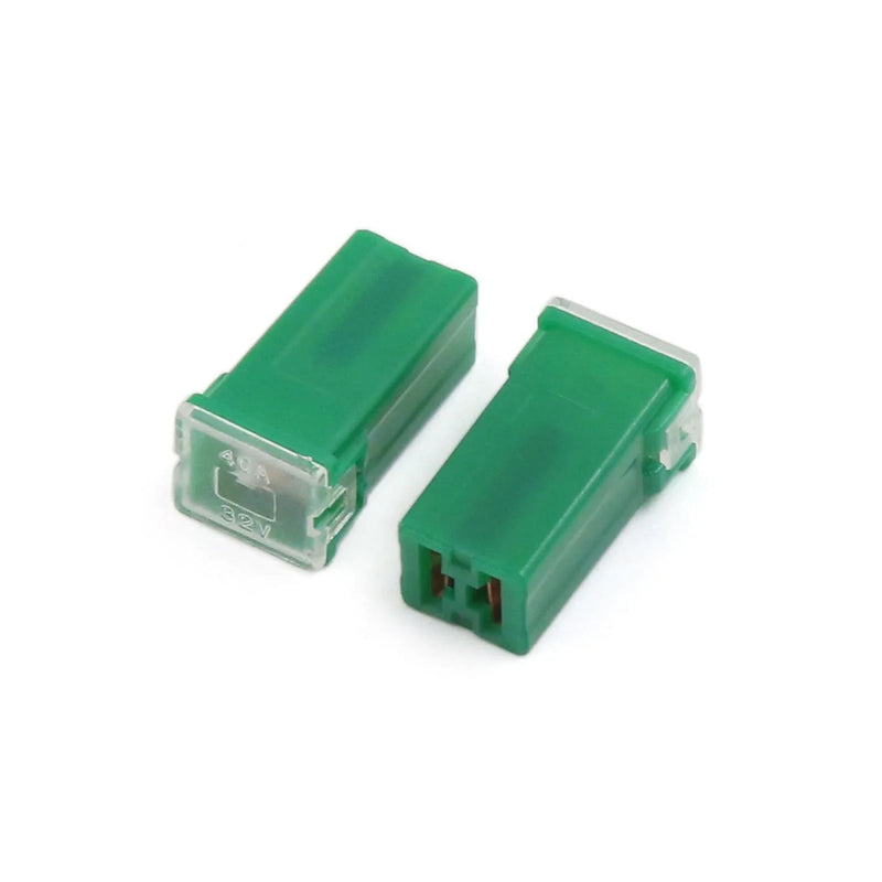 5 x Mini 40A Pacific PAL Fuse Female Push-in Auto Link Block Fuses Green