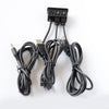 Dual USB 2.0 Car Charger with 3.3mm AUX Extension Cords