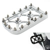 Harley Softail Touring Electra Road Glide CNC Silver Brake Pedal Pad