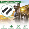 Motorcycle Rubber Black 7/8" 22mm Hand Grips Cover Kit
