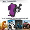 Motorcycle Phone Mount Holder 4.7-7.2in Aluminum Alloy Purple