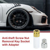 Porsche Cayenne 1 Set Wheel Lock Lug Nut 16 Teeth Anti-theft Key Socket