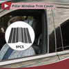 Ford Edge (2007-2014) Carbon Fiber Black 8 Pcs Door Pillar Window Trim