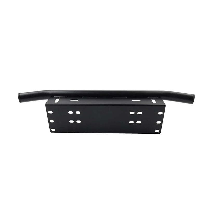 Off-Road Light Bar Black Bull Bar Front License Plate Mount Bracket