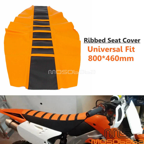 Suzuki Yamaha Honda Kawasaki Dirt Bike Ribbed Traction Gripper Seat Cover