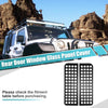 Jeep Wrangler JK Rear Door Window Glass Decals Covers (2007-2017)