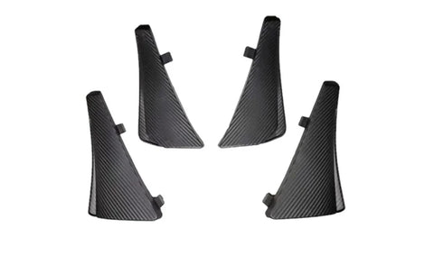 2020-2024 Chevrolet Corvette C8 Carbon Fiber Look Mud Flaps (2020-2024)