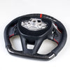 Ford Bronco Sport Carbon Flat Bottom Leather Steering Wheel (2021-2024)