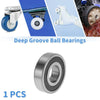 Deep Groove Ball Bearings 30x72x19mm 1 Pcs Silver Tone