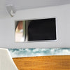 Car Accessories Stainless Steel Sun Visor Makeup Mirror (Fits Most Models)