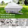 17-19ft Trailerable Boats Jumbo 600D Polyester Waterproof Boat Cover