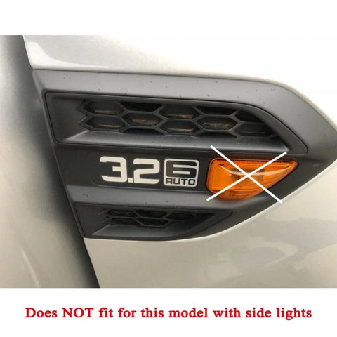 Turn Lights Cover Trim Chrome LH+RH Fits Ford Ranger T6 UTE Pickup 2015-17 D06