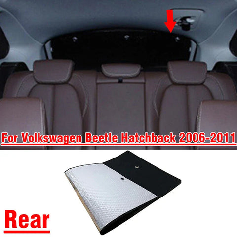 Volkswagen Beetle Hatchback Rear Windshield Interior Sunshade (2006–2011)