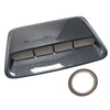Car Carbon Fiber Look Air Flow Intake Hood Scoop Vent Cover