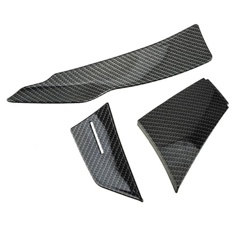 Car Model 6pcs Carbon Fiber Front Bumper Splitter Fins