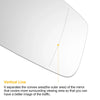 BMW 2 / 3 / 4 / 5 / 6 Series Pair Left Right White Mirror Glass with Back Heated