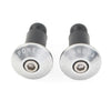 Dirt Bike Motor Silver 7/8" Handlebar End Weights Grips Cap Plugs