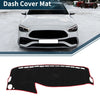 Mercedes Benz S Class W222 2014-2020 Black Red Dashboard Cover Mat