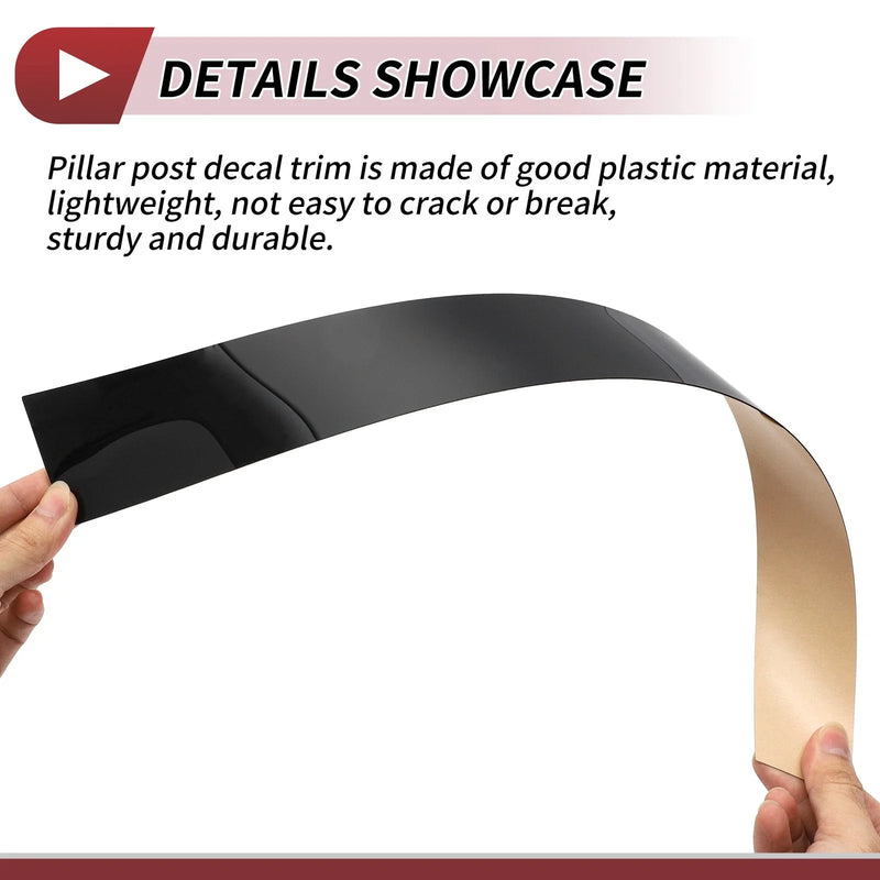 Nissan Sentra (2007-2012) Black 6pcs Door Pillar Window Trim