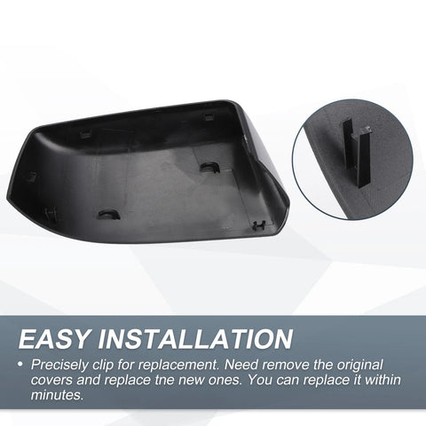 Cadillac Chevrolet GMC Rearview Mirror Cover Cap Gloss Black