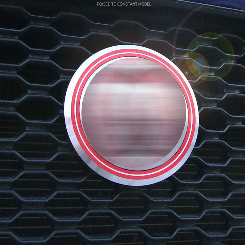 Jaguar XE XF F-PACE 1pc Red Front Grille Logo Sticker Cover Circle Trim fit