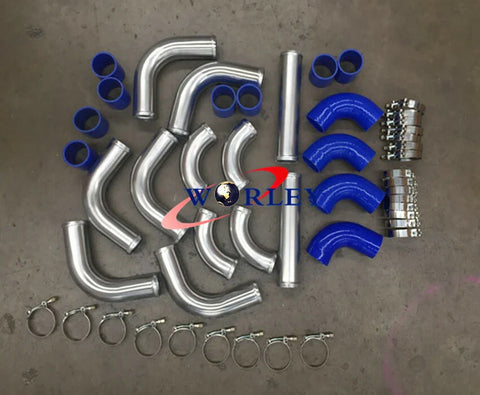 Cars 2.25" Aluminum Universal Intercooler Turbo Piping Kit