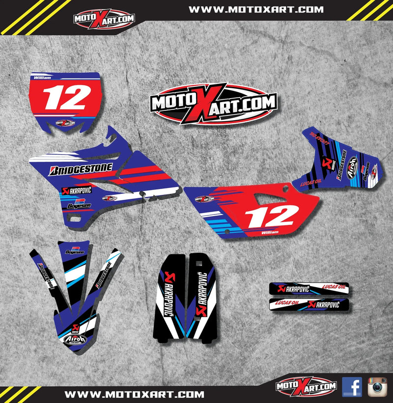 Yamaha YZ 85 (2015-2016) - RUFF Style Decals Full Custom Graphic Kit