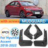 Hyundai Accent Mud Fender Flaps Splash Guards (2018-2022)