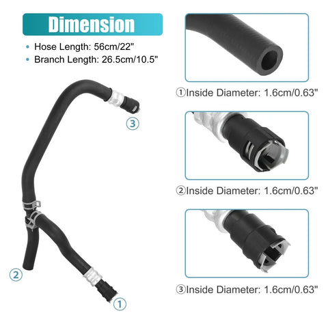 Chevrolet Traverse GMC Acadia Heater Outlet Hose (2007-2017)
