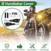 Motorcycle Hand Grips Cover Kit / Handlebar Cover Aluminum Alloy DiamondPattern